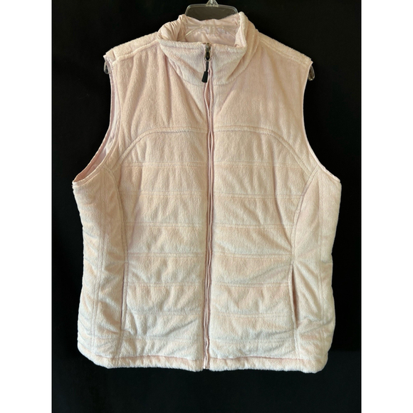 Women's Izod Performx Reversible Two in One Vest Pale Pink XL Style 8738 Winter - Picture 5 of 10